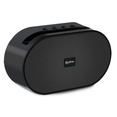 pTron Newly Launched Fusion Hook 6W Mini Bluetooth Speaker, 6 Hrs Playtime, 52mm Dynamic Driver, Bluetooth 5.0 Connectivity, Aux/TF Card/USB Playback, TWS Pairing & Integrated Controls (Black)