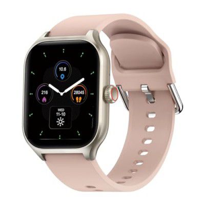 pTron Reflect MaxPro Smartwatch, Bluetooth Calling (Light Pink)