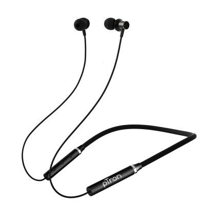 PTron Tangentbeat in-Ear Bluetooth 5.0 Wireless Headphones with Mic Wireless Neckband (Black)