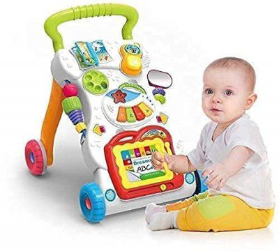 Pulkesh Kids Toy Children Musical Walker Push & Pull Toy (Multi Colors)