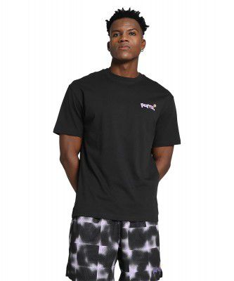 Puma Men's Graphic Print Relaxed Fit T-Shirt (53982101_Black