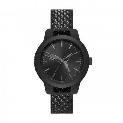 Puma Nylon Reset V1 Analog Black Dial Men's Watch-P5058, Band Color-Black