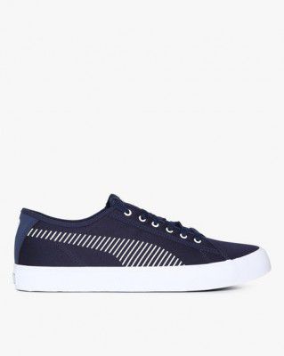 PUMA Panelled Lace-Up Canvas Shoes