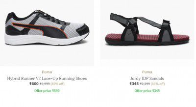  Puma Shoes & Sandals @ 85% Discount