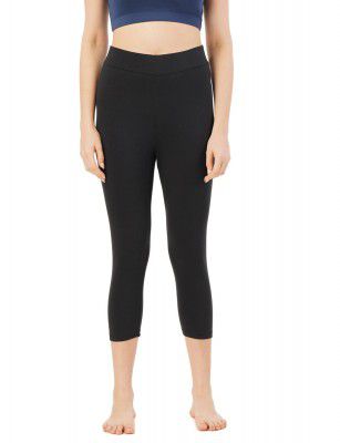 PUMP'D Women's Stretch Cotton Capris -Dry Tech, Anti-Odor, Soft Seams, Squat Proof