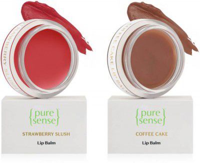 PureSense Lip Balm Combo For Dry, Damaged & Chapped Lips Strawberry & Coffee  (Pack of: 2, 10 g)