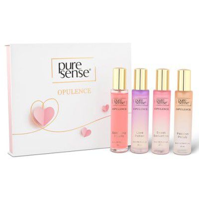 PureSense Opulence Perfume Gift Set (Hearts + Sweet + Passion + Love) 4x25ml For Women - 100 ml