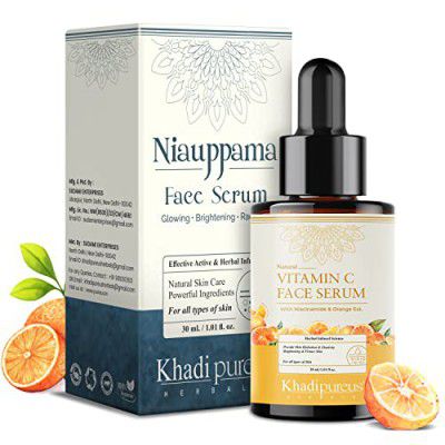 Pureus Herbals Niauppama Vitamin C Face Serum Niacinamide & Alpha Arbutin | Skin Brightening Serum to clear Dull Skin | Women & Men (30 ml)