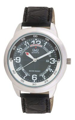 Q&Q Analog Black Dial Men's Watch-A148N305Y