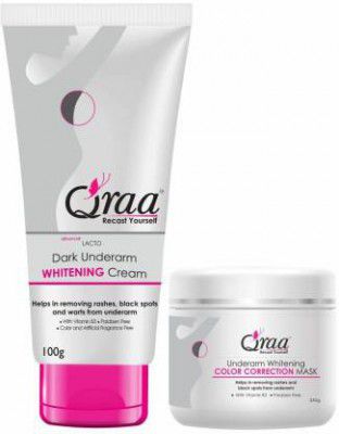 Qraa Underarm Whitening Kit for Dark Underarms  (2 Items in the set)