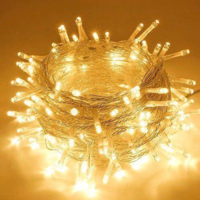 Quace 12 Meter Decorative 42 Warm White LED String Light Plug