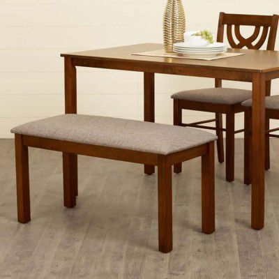 Quadro Rubber Wood Big Dining Bench - Brown