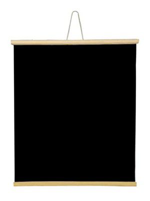 Qualimate Black Board for Kids for Home Smart Rolled up Board for Classroom Teaching Chalk Board Wall Hanging for Children (18 x 23 Inches)