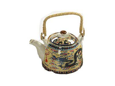 Radhikas Fine Teas and Whatnots - Oriental Porcelian Kettle | Serve 4-5 Cups | Gift Idea