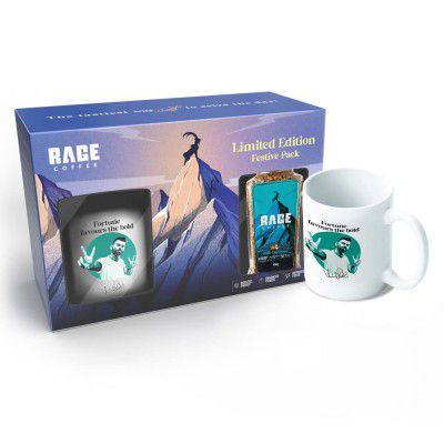 Rage Coffee Combo - Instant Coffee Kit With Free Mug | 100 gms Festive Gift Pack