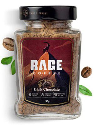 Rage Coffee Dark Chocolate Instant coffee - Premium Arabica Instant Coffee (Make Delicious Hot/Cold Coffee) (Dark Chocolate,) (DARK CHOCOLATE, 50g)