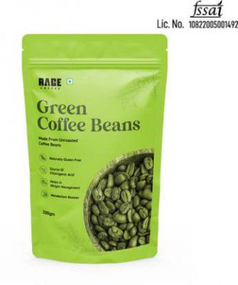 RAGE Green Coffee beans | Helps in weight Management | Source of chlorogenic Acid | Coffee Beans  (200 g, Green Coffee Flavoured)