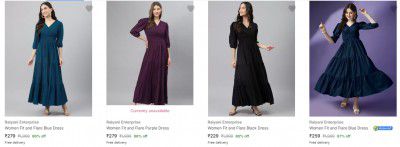 Raiyani Enterprise Womens Dresses Upto 88% Off