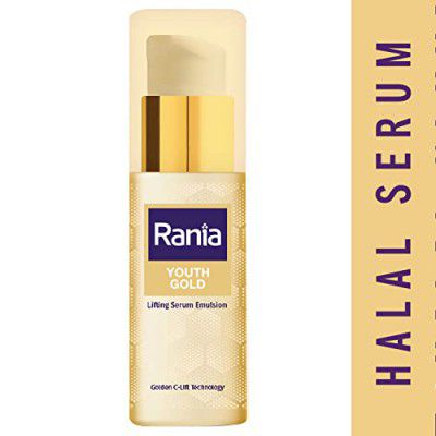 Rania 24K Gold Serum emulsion| Reduces wrinkles, instant hydration| Boosts collagen & skin elasticity| Light weight, non oily| Vit C, Niacinamide Vitamin B3| Smooth & glowing skin, 20ml