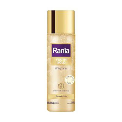 Rania Rose water| Alcohol free toner| Boosts skin hydration| Calms & soothes skin|Vit C,24K Gold, Licorice extracts|Niacinamide, Honey, Glutathione|100% Halal| Refines, lifts & softs skin, 100ml