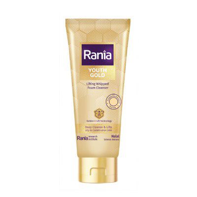 Rania Youth Gold Lifting Whipped Foam Cleanser with Vitamin C, 100g