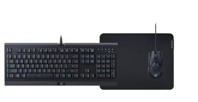 Razer Level Up Bundle Wired Mouse and Keyboard Cynosa Lite + Gigantus V2 Medium + Viper Mini- RZ85-02741200-B3M1, Black