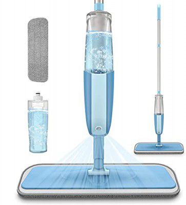 RDH Stainless Steel Microfiber Floor Cleaning Spray Mop with Removable Washable Cleaning Pad and Integrated Water Spray Mechanism,mop for Cleaning Floor,360 Degree Easy Floor Cleaning(Multicolour)