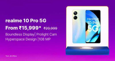 Realme 10 Pro 5g @ ₹15,999 on Flipkart's Big Billion Days Sale