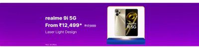 Realme 9i 5g Series @ ₹12,499/- During Flipkart Big Billion Days Sale