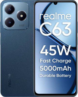 realme C63 (Leather Blue, 128 GB | 4 GB RAM)