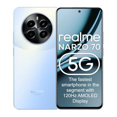 realme NARZO 70 5G (Ice Blue,6GB RAM, 128GB Storage)