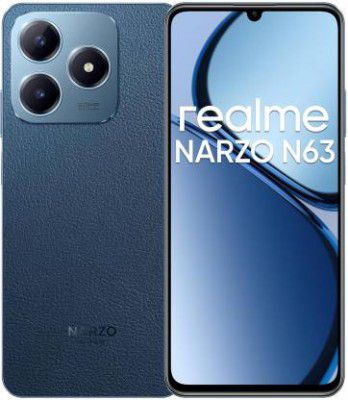 realme Narzo N63 4G (Leather Blue, 128 GB)  (4 GB RAM)