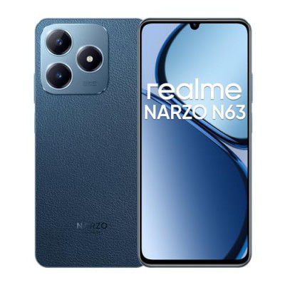 realme NARZO N63 (Leather Blue, 4GB RAM+64GB Storage)