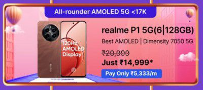 realme P1 5G @ ₹14,999 during Flipkart GOAT Sale