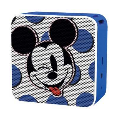 Reconnect Disney Mickey Mouse 3W Wireless Bluetooth Speaker, Water resistant, Ipx4, 3.5hrs playtime, Handsfree calling, Siri/Alexa/GoogleOk compatible, Personal speaker - DBTM102 MY