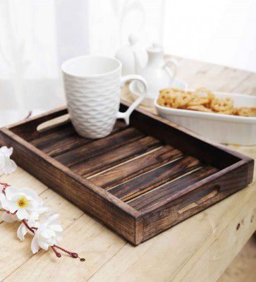 Rectangle Brown Mango Wood Serving Tray