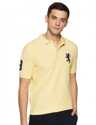 Red Tape Men's Solid Regular Fit Polo