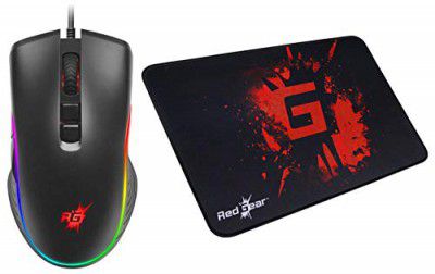 Redgear A20 Mouse+ Mp35 Control Mouse Pad, Wired