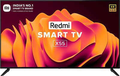 Redmi L55M6-RA 55" 4K Ultra HD Android Smart LED TV X55 (2021 Model)