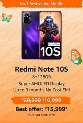 Redmi Note 10S (8GB RAM,128 GB Storage)