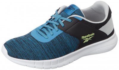 Reebok Men Genesis Runner M Steely Blue/Black/LGH Solid Grey/Energy Glow 12