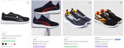 Reebok shoes for men Upto 70% Off | Starts At Rs.939