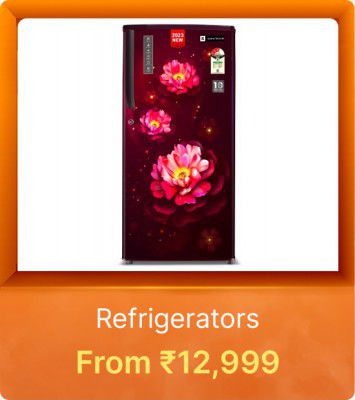 Refrigerators starts from Rs. 12999 on Flipkart Big Billion Days Sale