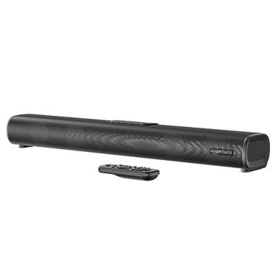 (Refurbished) Amazon Basics Soundbar with 60W RMS Sound (Black)