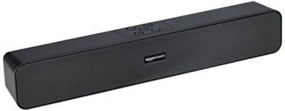 (Refurbished) AmazonBasics Bluetooth Speaker 5.0 Soundbar with 16W RMS, 2000mAh Battery, Upto 19 Hrs Playtime Aux/USB Port (Black)