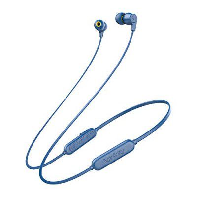 (Refurbished) Infinity-JBL Glide 100 Wireless in-Ear Dual EQ Deep Bass IPX5 Sweatproof Headphones with Mic (Mystic Blue)