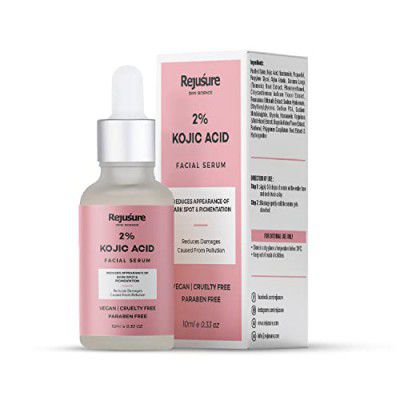 Rejusure 2% Kojic Acid Face Serum with Alpha Arbutin & Niacinamide for Natural and Gentle Treatment – 10 ml