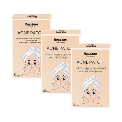 Rejusure Acne Patch | Waterproof Patches | Absorbs Pimple Overnight, Reduces Excess Oil |  Men & Women (Pack of 3)