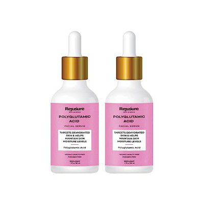 Rejusure Polyglutamic Acid Facial Serum Targets Dehydrated Skin & Helps Maintain Skin Moisture Levels – 30ml (Pack of 2)