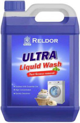 RELDOR Liquid Detergent 5L, For Hand Wash, Front and Top Load Washing Machine Lavender Liquid Detergent  (5 L)